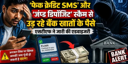 सावधान! ‘फेक क्रेडिट SMS’ और ‘जंप्ड डिपॉजिट’ स्कैम से उड़ रहे बैंक खातों के पैसे, एसटीएफ ने जारी की एडवाइजरी