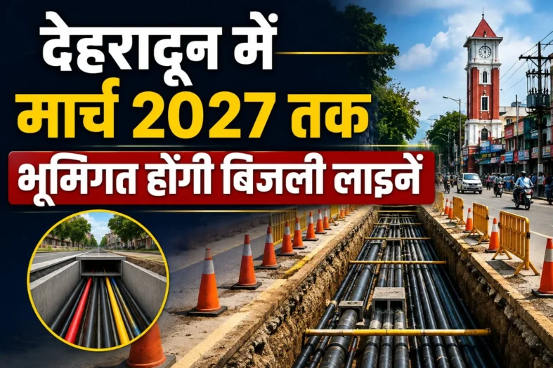देहरादून में मार्च 2027 तक भूमिगत होंगी बिजली लाइनें