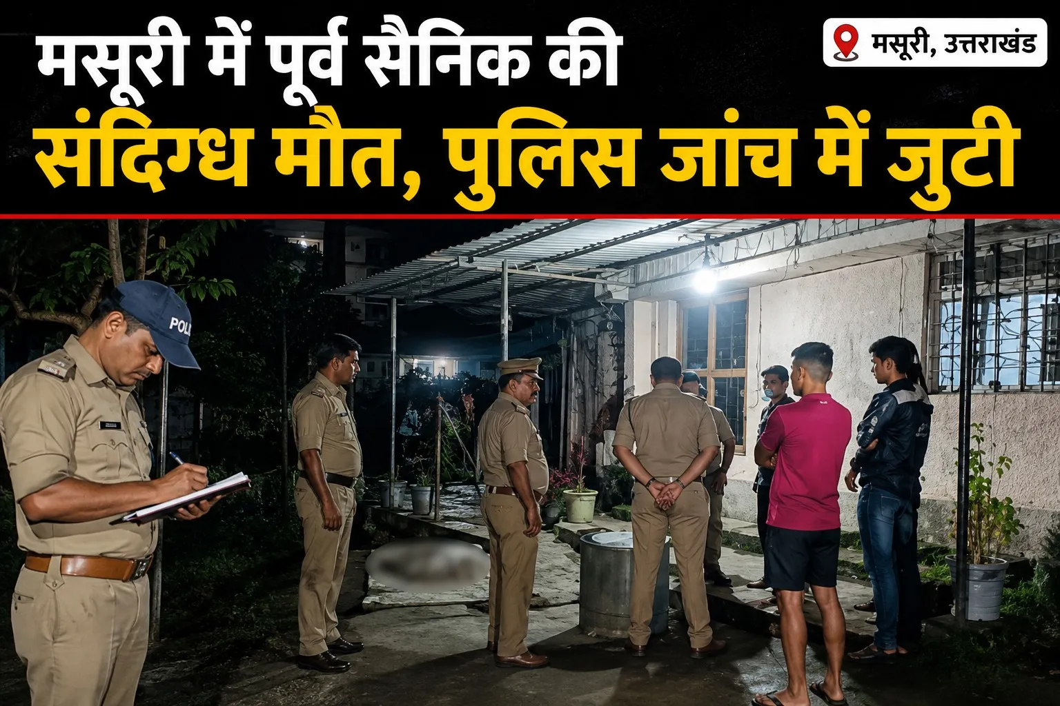 मसूरी में पूर्व सैनिक की संदिग्ध मौत, पुलिस जांच में जुटी