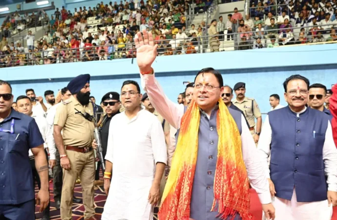 मुख्यमंत्री श्री पुष्कर सिंह धामी ने राष्ट्रीय खेल दिवस पर उत्तराखण्ड राज्य क्रीड़ा विश्वविद्यालय के प्रथम चरण के निर्माण कार्यों का किया शिलान्यास