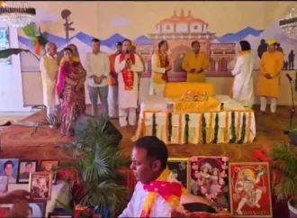 वीर शहीदों की स्मृति को समर्पित श्रीमद् भागवत कथा में पहुंचे महापौर सौरभ थपलियाल