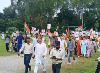 खड़गे के कथित अपमान के विरोध में कांग्रेस का सीएम आवास कूच, हाथीबड़कला में पुलिस ने रोका