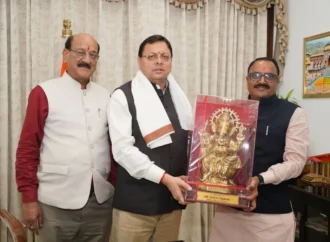 मुख्यमंत्री धामी से मध्य प्रदेश के कैबिनेट मंत्री राकेश शुक्ला ने की शिष्टाचार भेंट