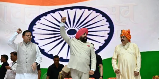 सीएम धामी शामिल हुए कैबिनेट मंत्री सतपाल महाराज के जन्मदिवस समारोह में