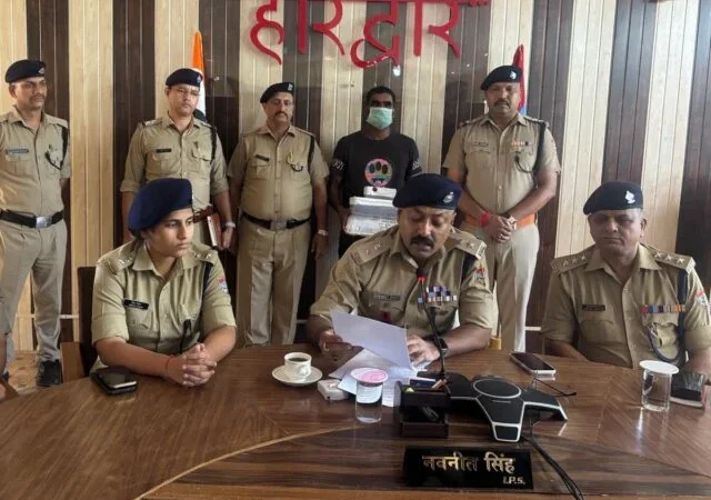 हरिद्वार जेल अधीक्षक को लॉरेंस बिश्नोई के नाम पर धमकी देने वाला आरोपी गिरफ्तार, तमंचा और कारतूस बरामद