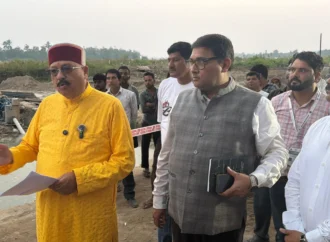 महाराज ने किया शारदा कॉरिडोर, नायकखेड़ा के कार्यों का स्थलीय निरीक्षण