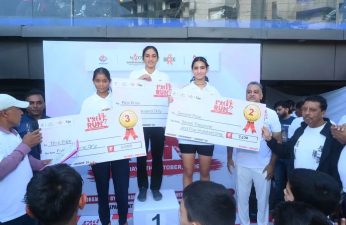 एड्स जागरूकता को लेकर देहरादून में राज्य स्तरीय ‘रेड रन’: स्पोर्ट्स कॉलेज के अमरदीप और तनुशी पहले