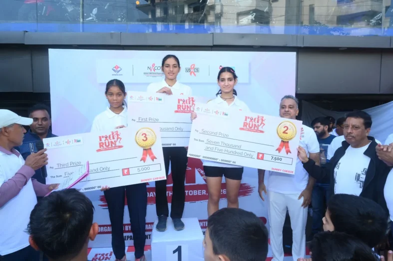 एड्स जागरूकता को लेकर देहरादून में राज्य स्तरीय ‘रेड रन’: स्पोर्ट्स कॉलेज के अमरदीप और तनुशी पहले