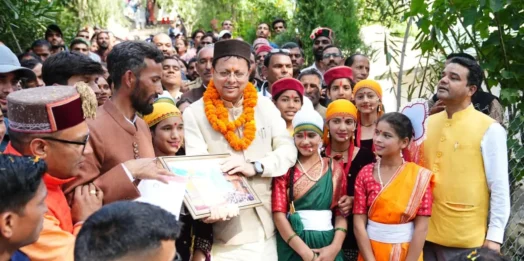 बर्नीगाड़ को 217 करोड़ की विकास योजनाओं की सौगात, मुख्यमंत्री धामी ने राजकीय महाविद्यालय का किया शुभारंभ