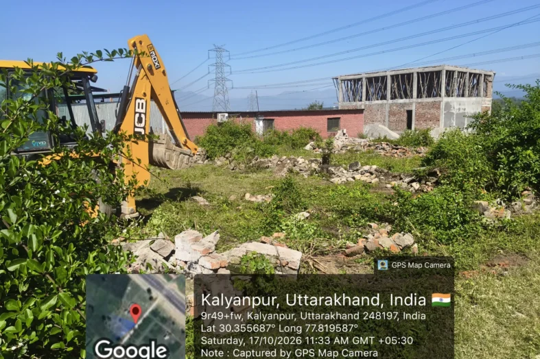 एमडीडीए की अवैध निर्माण और प्लॉटिंग पर कार्रवाई, चार स्थानों पर चला अभियान